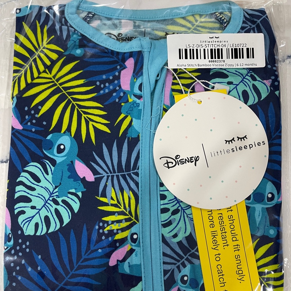 Little Sleepies Stitch Zippy 6-12M